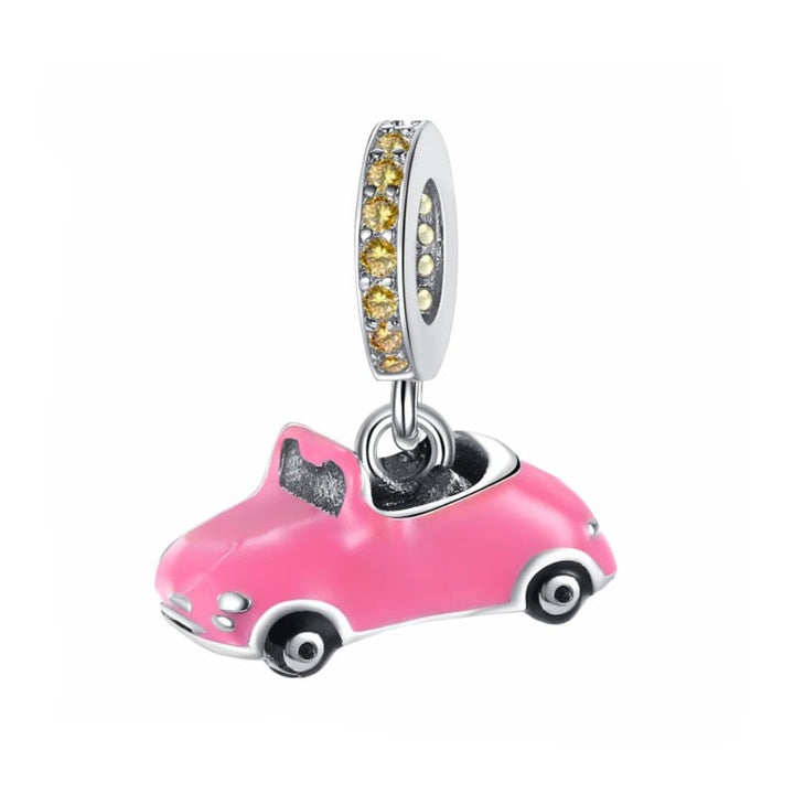 Berloque Prata 925 - Carro da Barbie