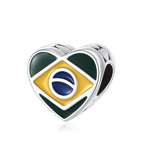 Berloque Prata 925 Copa do Mundo - Separador Brasil