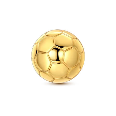 Berloque Prata 925 Copa do Mundo - Bola Dourada