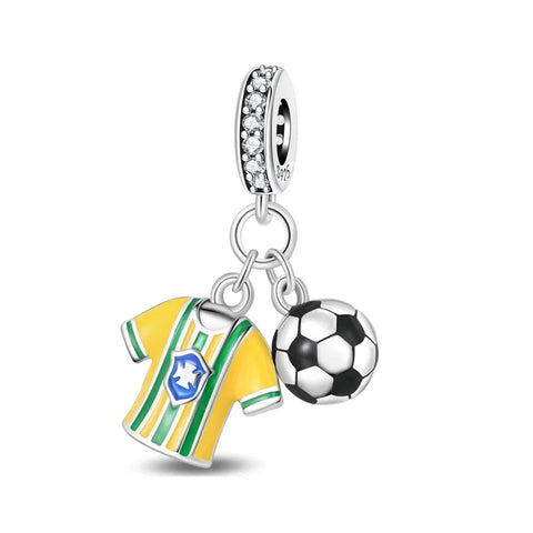 Berloque Prata 925 Copa do Mundo - Seleção Brasileira