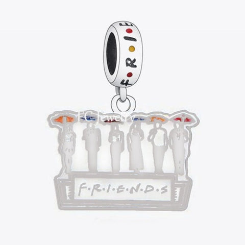 Berloque Prata 925 Série Friends - Abertura