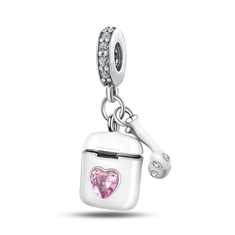 Berloque Prata 925 - AirPods Barbie