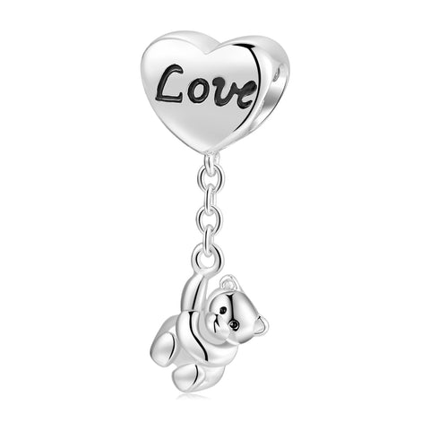 Berloque Prata 925 - Ursinho Love