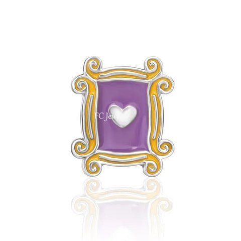 Berloque Prata 925 Série Friends - Moldura Mônica