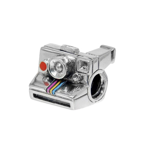 Berloque Prata 925 - Câmera Retrô
