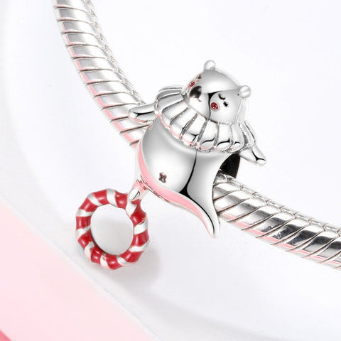 Berloque Prata 925 - Urso Equilibrista